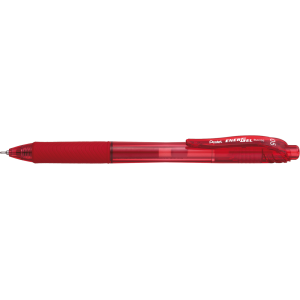 CANETA RETRÁTIL ENERGEL-X  0.5 VERMELHO PENTEL