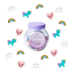 BORRACHA MINI DREAMS POTE COM 20 TILIBRA