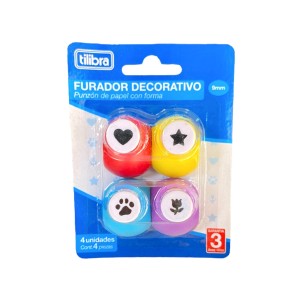FURADOR DECORADO 9MM COM 4 TILIBRA