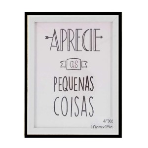 PORTA RETRATO APRECIE AS PEQUENAS COISAS PLÁSTICO