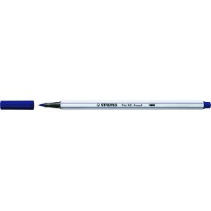 CANETA BRUSH PEN 68 AZUL MARINHO 568/22 STABILO