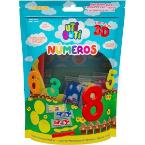 KIT MASSINHA DE MODELAR NUMEROS UTI GUTI