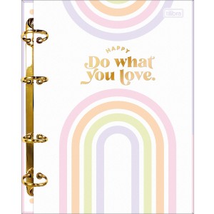 CADERNO ARGOLADO CARTONADO COLEGIAL HAPPY 160 FLS TILIBRA