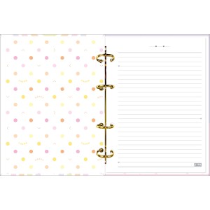 CADERNO ARGOLADO CARTONADO COLEGIAL HAPPY 160 FLS TILIBRA