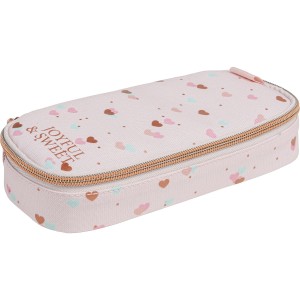 ESTOJO MINIBOX ACADEMIE CORAÇÕES METALIZADOS TILIBRA