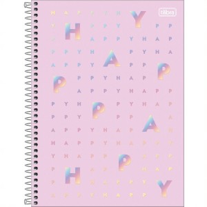 CADERNO ESPIRAL CD UNIV 20M HAPPY 320 FLS TILIBRA