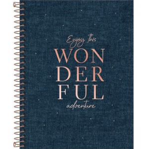CADERNO ESPIRAL CD COLEGIAL 1M CAMBRIDGE DENIM 80FLS TILIBRA