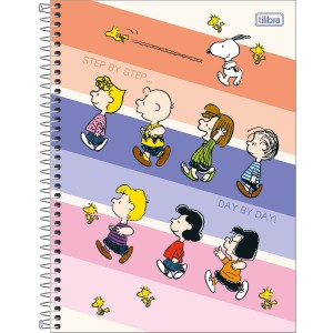 CADERNO ESPIRAL CD UNIV 10M SNOOPY 160 FLS TILIBRA CONNECT