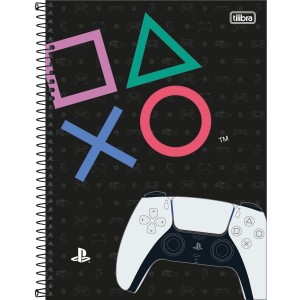 CADERNO ESPIRAL CD UNIV 10M PLAYSTATION 160 FLS TILIBRA