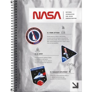 CADERNO ESPIRAL CD UNIV 1M NASA 80 FLS TILIBRA