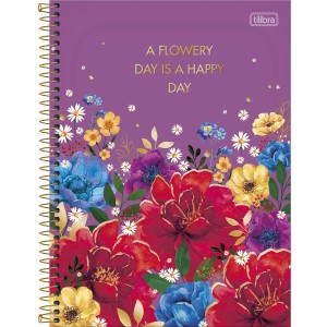 CADERNO ESPIRAL CD UNIV 1M LE VANILLE 80 FLS TILIBRA