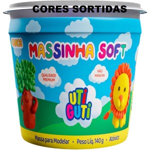 MASSINHA DE MODELAR SOFT 140G SORTIDO UTI GUTI