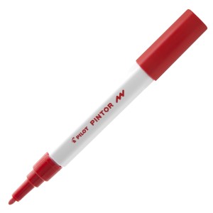 CANETA MARCADOR PILOT PINTOR FINA 1.0MM CLASSICA VERMELHO