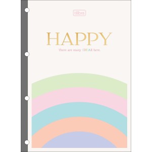 REFIL TILIFLEX P/ FICHARIO UNIVERSITARIO HAPPY 80FLS TILIBRA