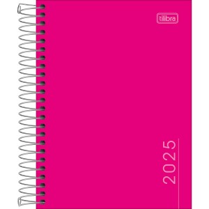 AGENDA ESPIRAL DIARIA PEPPER ROSA M4 TILIBRA