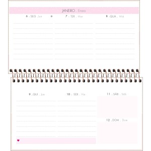 AGENDA ESPIRAL DE BOLSO SOHO SEMANAL M2 TILIBRA