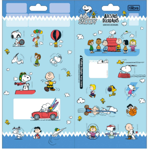 ADESIVO DECORADO DUPLO SNOOPY TILIBRA