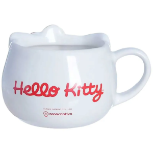 CANECA ORNAMENTO DECORATIVO HELLO KITTY 550 ML ZONA CRIATIVA