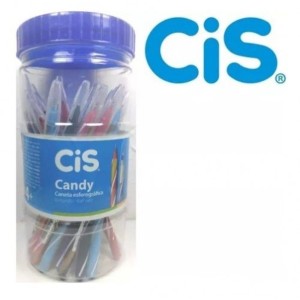 PT CANETA ESFEROGRÁFICA CANDY C/ 50 CORES SORTIDAS CIS