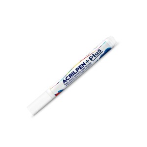 MARCADOR PARA TECIDO ACRILPEN + PLUS BRANCO 519 ACRILEX