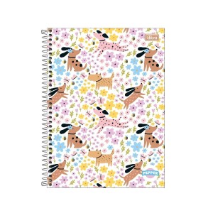 CADERNO ESPIRAL UNIVERSITÁRIO CD 1M 80FLS PEPPER FEM TILIBRA