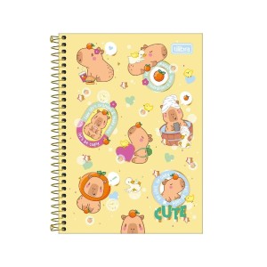 CADERNO ESPIRAL CAPA DURA 1/4 CAPYCLUB 80 FOLHAS TILIBRA 