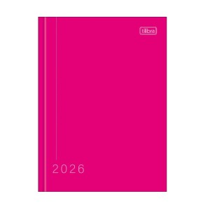AGENDA COSTURADA DIÁRIA PEPPER ROSA TILIBRA