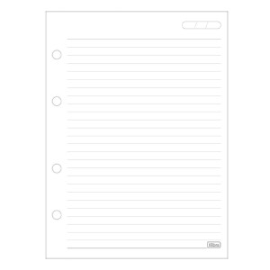 REFIL TILIFLEX P/ FICHARIO COLEG ACADÉMIE 90G 80 FLS TILIBRA