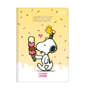 PLANNER GRAMPEADO COLEGIAL SNOOPY 90G M7 TILIBRA