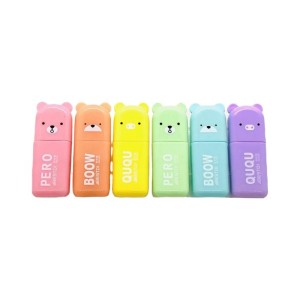 MARCA TEXTO URSINHO 6 CORES FLUORESCENTE