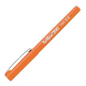 CANETA HIDROGRÁFICA 0.4MM EK-200 ARTLINE LARANJA TILIBRA
