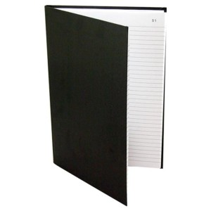 LIVRO ATAS SEM MARGEM 206X300 PRETO 200 FOLHAS TAMOIO