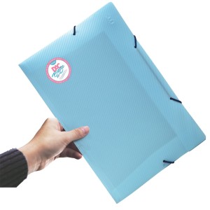 PASTA ABA ELÁSTICA OFÍCIO SEM LOMBO BREEZE AZUL PASTEL DAC