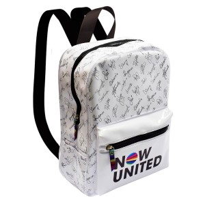 MOCHILA ESCOLAR DE COSTAS EM CRISTAL NOW UNITED BRANCA DAC
