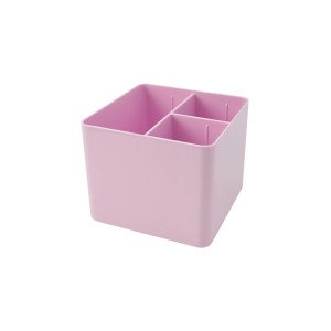 PORTA OBJETOS C/ 3 DIVISÓRIAS ROSA PASTEL DELLO