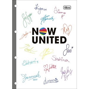 REFIL P/ CADERNO ARGOLADO UNIVERSITÁRIO NOW UNITED 80 FOLHAS TILIBRA