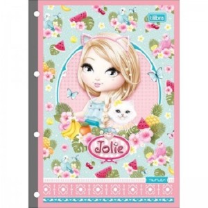 REFIL P/ CADERNO ARGOLADO UNIVERSITÁRIO JOLIE 80 FLS TILIBRA