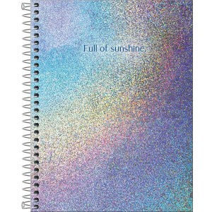 CADERNO ESPIRAL CD COLEGIAL GLOW 1 MATÉRIA 80 FOLHAS TILIBRA