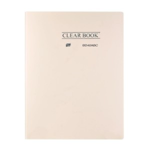 PASTA CATÁLOGO 40 FLS A4 CLEAR BOOK BEGE PASTEL - YES