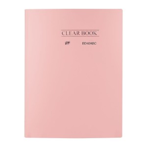 PASTA CATÁLOGO 40 FLS A4 CLEAR BOOK ROSA PASTEL - YES