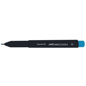 CANETA SUPERSOFT PEN 1.0 AZUL CLARO FABER-CASTELL