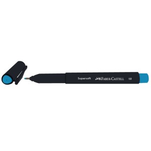 CANETA SUPERSOFT PEN 1.0 AZUL CLARO FABER-CASTELL