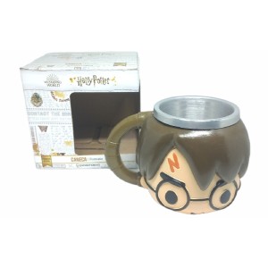CANECA FORMATO DA CABEÇA DO HARRY POTTER 250ML ZONA CRIATIVA
