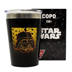 COPO VIAGEM SNAP 300ML DARK GEOMETRIC DARTH VADER ZONA CRIATIVA
