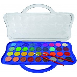 AQUARELA PASTILHA GIOTTO 36 CORES + 2 PINCEIS