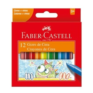 GIZ DE CERA 12 CORES FABER-CASTELL